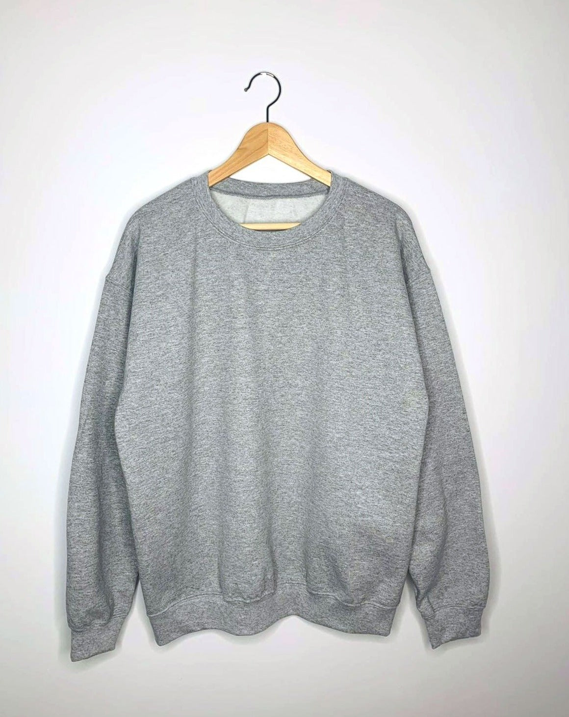 Grey Embroidered Oversized Sweatshirt