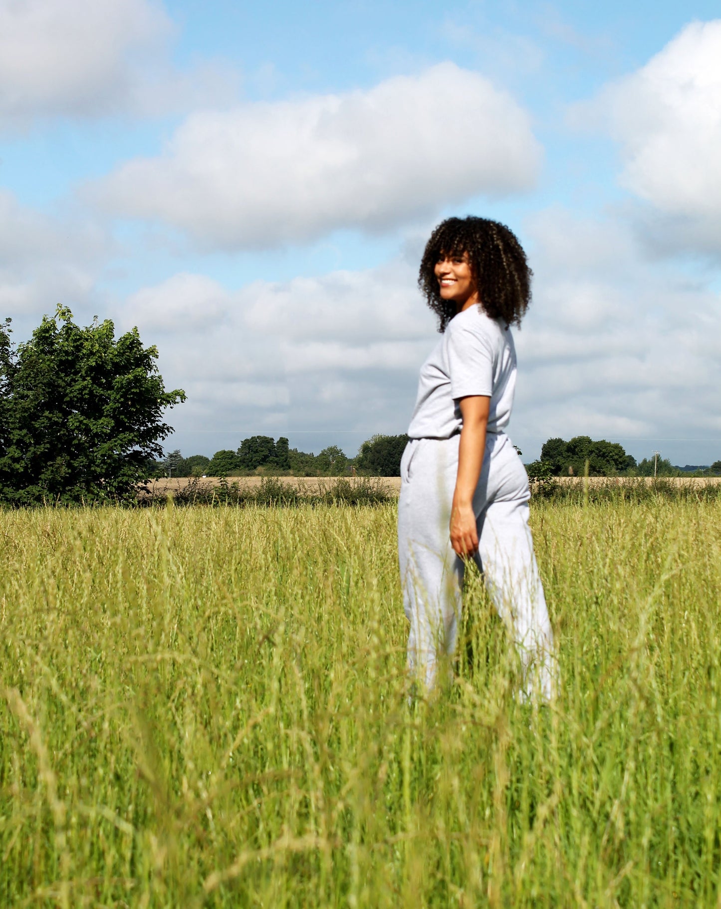 Grey Embroidered Oversized T-Shirt